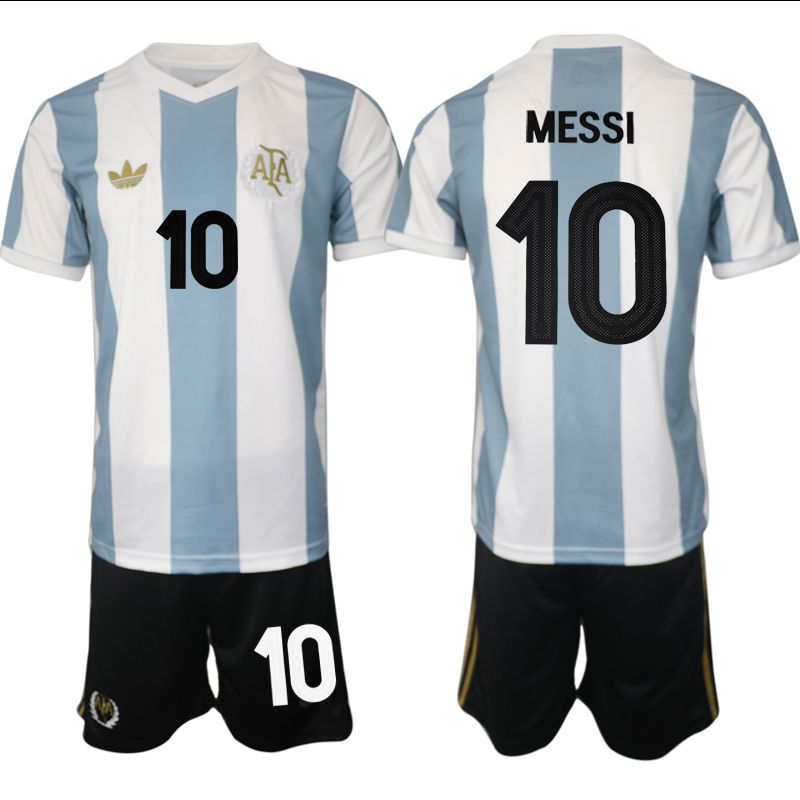 Men 2025-2026 Season Argentina adidas Originals 50th Anniversary Blue #10 Soccer Jersey